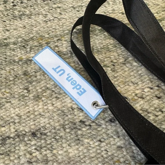 Powder Mountain Mini Tote Bag with Carabiner Keychain - Picture 7 of 8